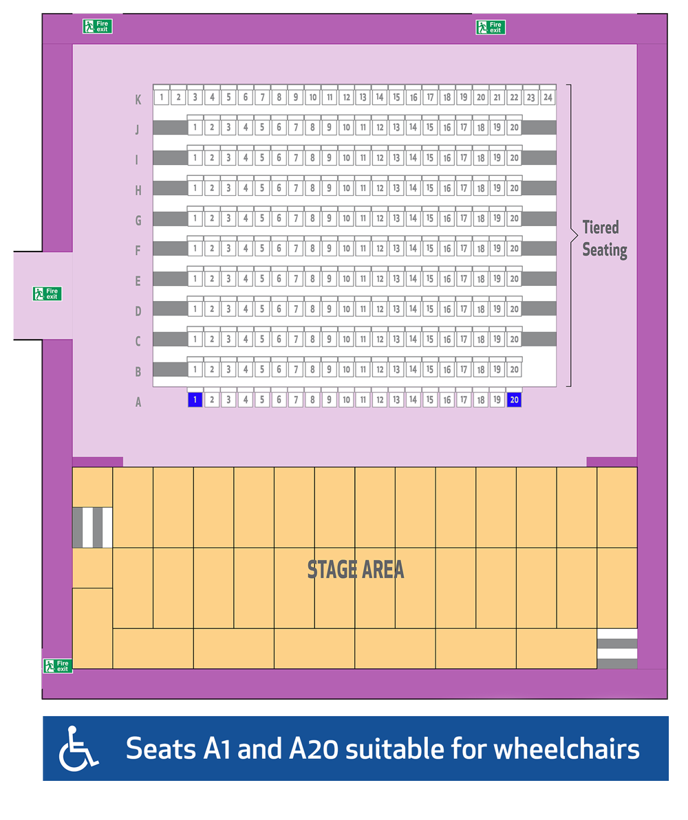 Keay Theatre Seating Plan